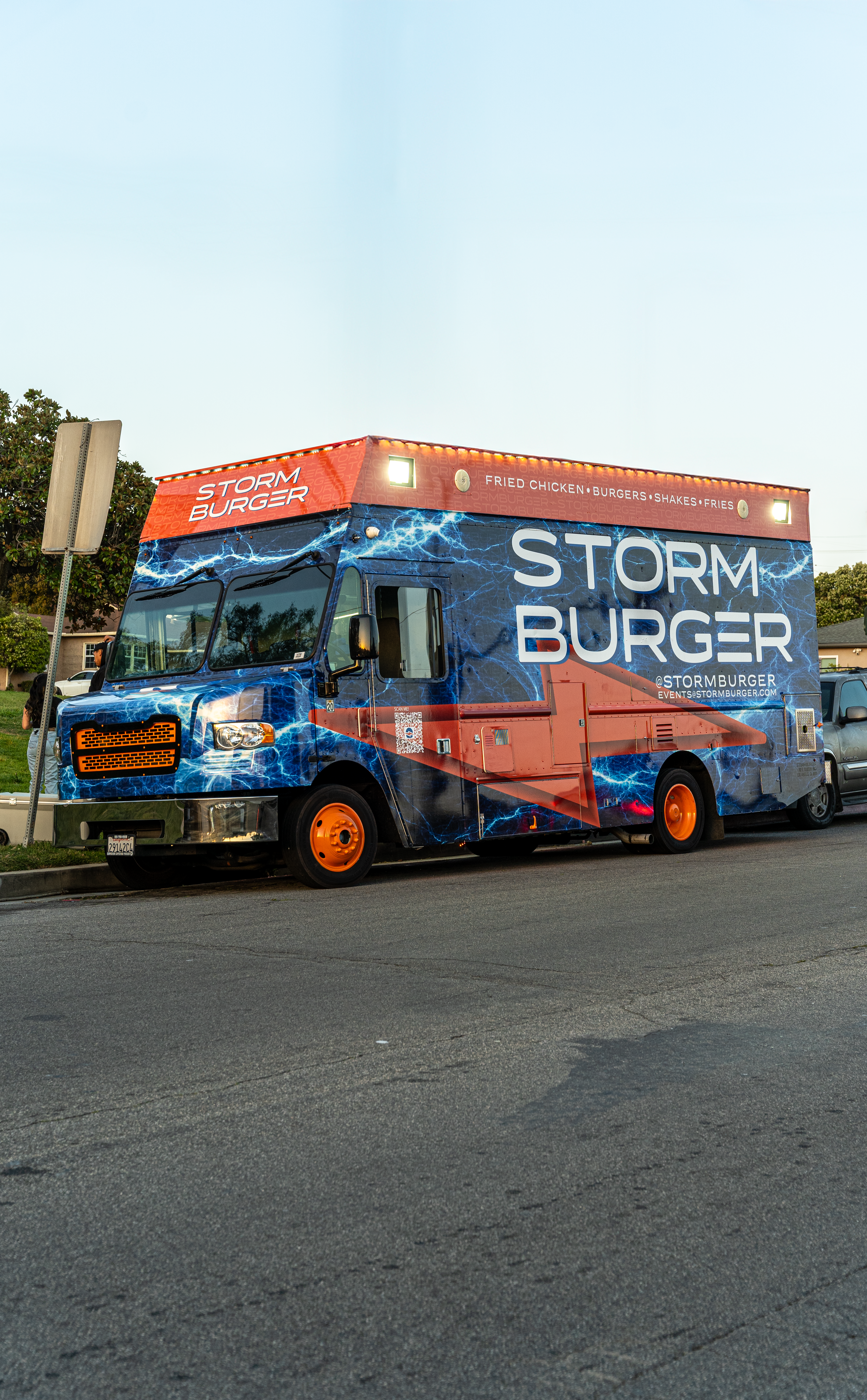 StormBurger food truck catering smash burgers for events in Los Angeles